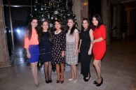 Head of Baku Branch of Lomonosov Moscow State University Professor N.A. Pashayeva with the students at New Year Party